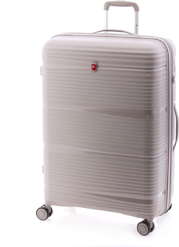 Gladiator Bionic Grote Koffer - 76 cm - 100/110 liter - Expandable - TSA slot - Beige