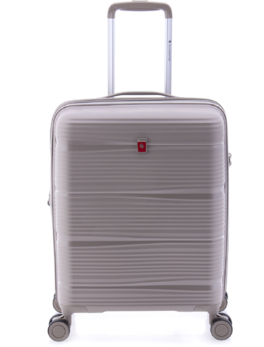 Gladiator Bionic Handbagage Koffer - 55 cm - 38/48 liter - Expandable - TSA slot - Beige