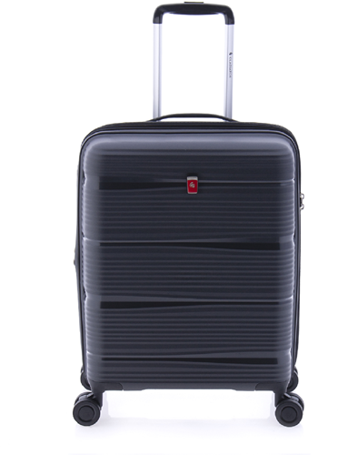 Gladiator Bionic Handbagage Koffer - 55 cm - 38/48 liter - Expandable - TSA slot - Zwart