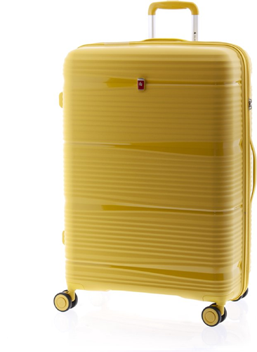 Gladiator Bionic Grote Koffer - 76 cm - 100/110 liter - Expandable - TSA slot - Geel