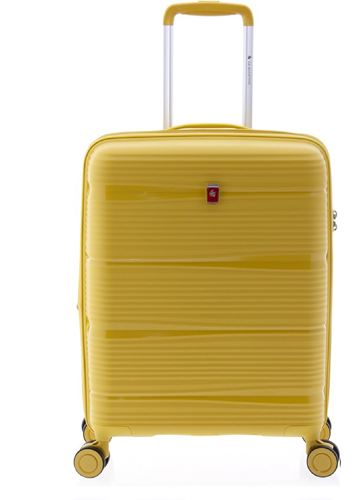 Gladiator Bionic Handbagage Koffer - 55 cm - 38/48 liter - Expandable - TSA slot - Geel