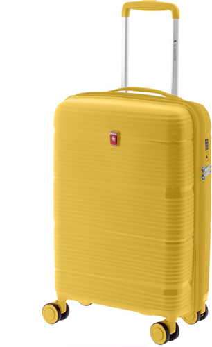Gladiator Bionic Handbagage Koffer - 55 cm - 36/46 liter - Expandable - TSA slot - Geel