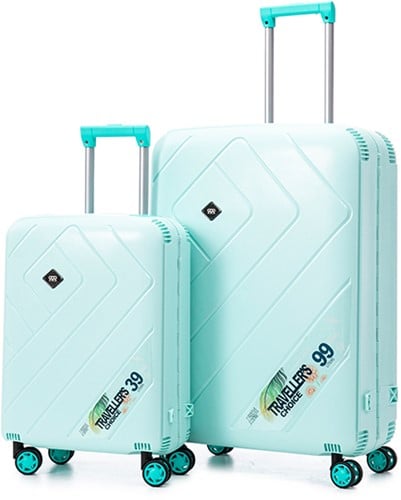 Royalty Rolls Saint Tropez 2 delige PP Kofferset - Mintgroen