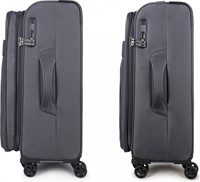 Decent D-Upright Middelgrote Koffer - 66 cm - 65/70 Liter - Expandable - TSA Slot - Grijs-3