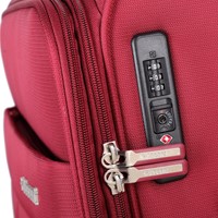 Decent D-Upright Middelgrote Koffer - 66 cm - 65/70 Liter - Expandable - TSA Slot - Bordeaux Rood-2