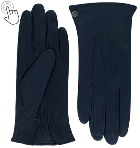 Roeckl Tallin Touch Leren Dames Handschoenen Maat 8 - Classic Navy