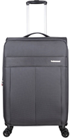 Decent D-Upright Middelgrote Koffer - 66 cm - 65/70 Liter - Expandable - TSA Slot - Grijs