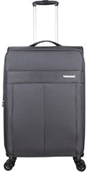Decent D-Upright Middelgrote Koffer - 66 cm - 65/70 Liter - Expandable - TSA Slot - Grijs