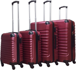 Castillo Quadrant 4-delige ABS Kofferset - Bordo