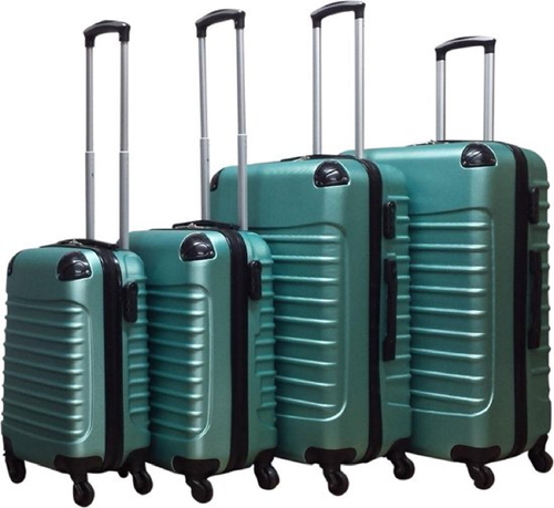 Castillo Quadrant 4-delige ABS Kofferset - Light Green