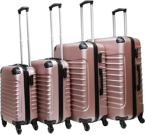 Castillo Quadrant 4-delige ABS Kofferset - Rose Gold