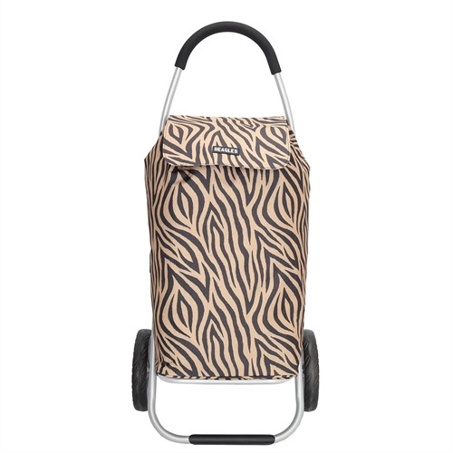 Beagles Alberic Boodschappenkar / Shoppingtrolley - Zebra Bruin-2