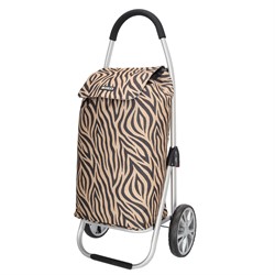 Beagles Alberic Boodschappenkar / Shoppingtrolley - Zebra Bruin