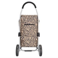 Beagles Alberic Boodschappenkar / Shoppingtrolley - Zebra Bruin-3