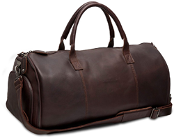 The Chesterfield Brand Finlay Waxed Pull Up Reistas met Kledinghoes - Bruin