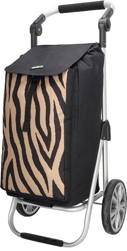 Beagles Alberic Boodschappenkar / Shoppingtrolley - Zebra Bruin