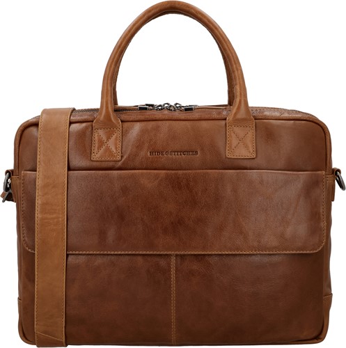 Hide & Stitches Porto Laptoptas - 15,6 inch - Bruin