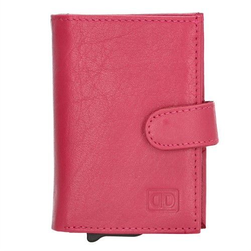 Double D Jaipur Leren Creditcardhouder / Portemonnee - Roze