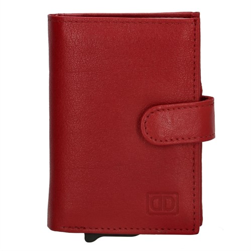 Double D Jaipur Leren Creditcardhouder / Portemonnee - Red