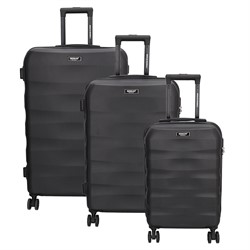 Beagles Originals Go Travel 3 delige ABS kofferset - Zwart