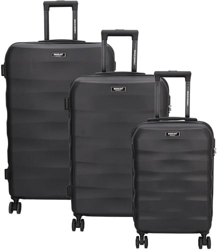 Beagles Originals Go Travel 3 delige ABS kofferset - Zwart