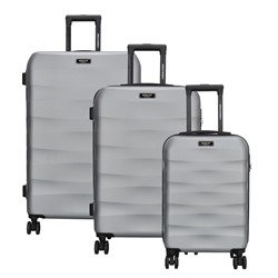Beagles Originals Go Travel 3 delige ABS kofferset - Zilver