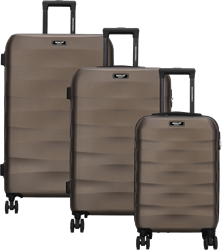 Beagles Originals Go Travel 3 delige ABS kofferset - Brons