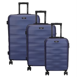 Beagles Originals Go Travel 3 delige ABS kofferset - Staalblauw