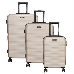 Beagles Originals Go Travel 3 delige ABS kofferset - Champagne