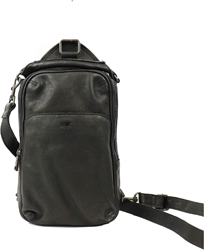 Bear Callisto Pelle Mavery Leren Crossbodytas / Rugzak / Rugtas Black