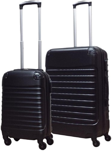 Castillo Quadrant 2 delige ABS Kofferset (L+XS) - Black