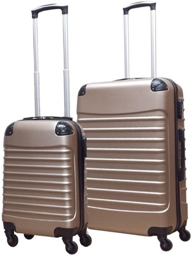 Castillo Quadrant 2 delige ABS Kofferset (L+XS) - Champagne