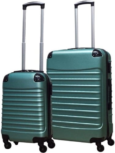 Castillo Quadrant 2 delige ABS Kofferset (L+XS) - Light Green