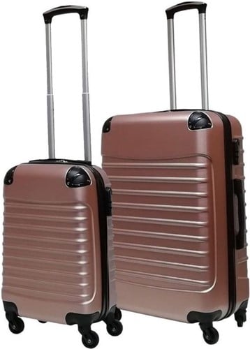 Castillo Quadrant 2 delige ABS Kofferset (L+XS) - Rose Gold