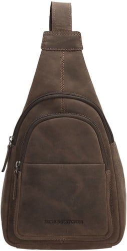 Hide & Stitches Idaho Schoudertas / Slingbag - Donkerbruin