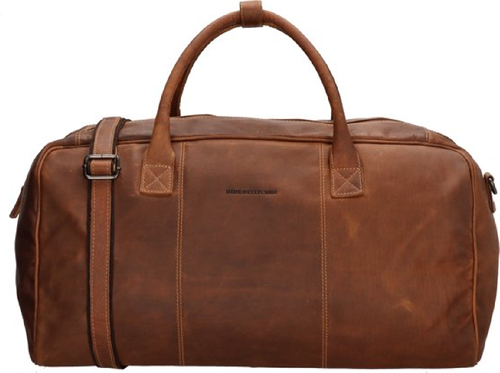 Hide & Stitches Japura Leren Reistas - Cognac