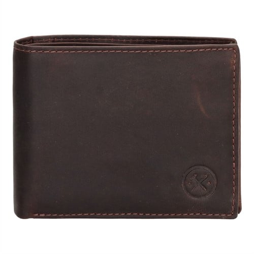 Hide & Stitches Japura  Billfold - Donkerbruin