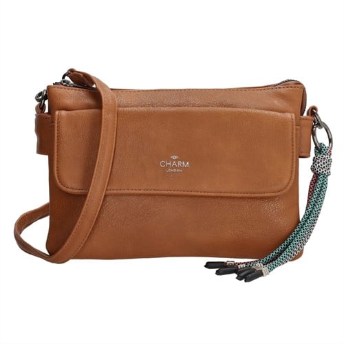 Charm London Tottenham Schoudertas - Cognac