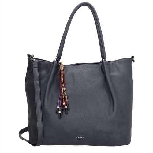 Charm London Tottenham Shopper L - Blauw