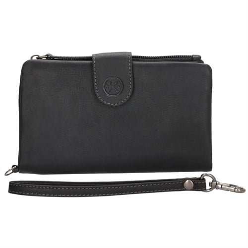 Hide & Stitches Japura Portemonnee - Zwart