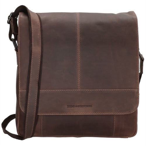 Hide & Stitches Japura Messengerbag - Donkerbruin