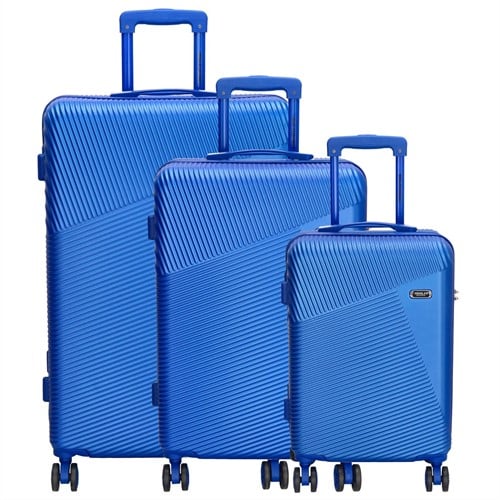 Beagles Originals Easy Travel 3 delige ABS kofferset - Staalblauw
