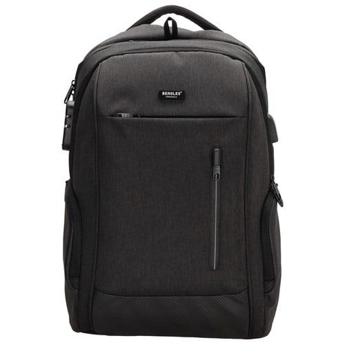 Beagles Originals Business Originals Laptop Rugzak met Cijferslot - 15,6 inch - Donkergrijs