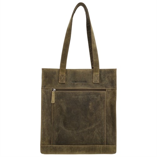 Hide & Stitches Idaho Shopper - Olijfgroen