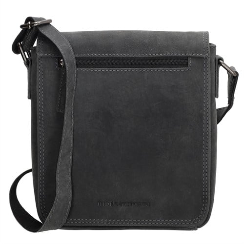 Hide & Stitches Idaho Messengerbag / Schoudertas - Zwart