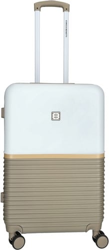Enrico Benetti Princetown Middelgrote Koffer 65 cm - 76 liter - TSA Slot - Taupe Ivoor