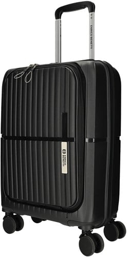 Enrico Benetti Tokyo Handbagage Laptop Business Koffer - 55 cm - 46 liter - TSA Slot - Zwart