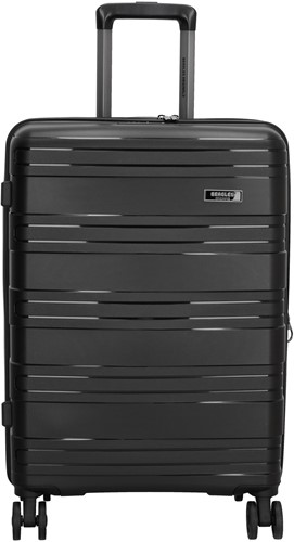 Beagles Originals Travel Originals PP Middelgrote Koffer - 62 cm - 55/60 liter - Expandable - TSA Slot - Zwart