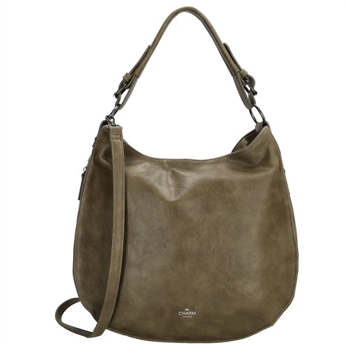 Charm London Liberty Shopper / Hobotas - Olijfgroen