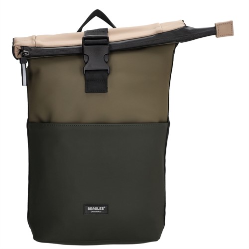 Beagles Originals Multicolor Originals Rolltop Rugzak - Olijfgroen